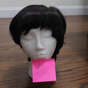 VINTAGE! BLACK WIG -SYNTHETIC